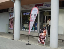 Foto kapkové vlajky BřezinaSport - rubová strana